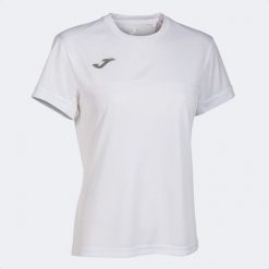 Koszulka do tenisa damska Joma Montreal. Białe t-shirty damskie Joma, xl, bez wzorów, z materiału, bez kołnierzyka. Za 114.15 zł.