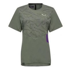 T-shirt damski Salewa Pedroc Tech Dry. Zielone t-shirty damskie Salewa, m, bez wzorów, bez kołnierzyka. Za 340.50 zł.