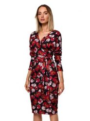 Made of emotion Sukienka w kolorze czarnym ze wzorem rozmiar: XXL. Czarne sukienki damskie Made Of Emotion, xxl, bez wzorów, bez kołnierzyka, bez ramiączek, midi. Za 114.44 zł.