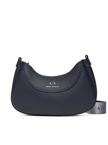 Armani Exchange Torebka 942883 CC783 UB102 Granatowy. Niebieskie listonoszki damskie Armani Exchange, bez wzorów, ze skóry, bez dodatków. Za 339.99 zł.