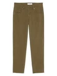 Marc O´Polo Spodnie - Boyfriend fit - w kolorze khaki rozmiar: W26/L32. Brązowe spodnie materiałowe damskie bez wzorów, klasyczne. Za 122.96 zł.