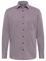 Eterna Koszula - Modern fit - w kolorze bordowo-niebieskim rozmiar: 45. Czerwone koszule męskie Eterna, bez wzorów, z bawełny, bez kołnierzyka, bez ramiączek. Za 105.63 zł.