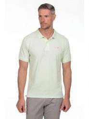 The Time of Bocha Koszulka polo w kolorze zielonym rozmiar: M. Zielone koszulki polo męskie The Time of Bocha, m, bez wzorów, z bawełny, bez ramiączek. Za 86.99 zł.