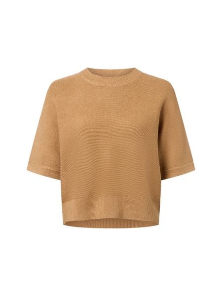 Msch Copenhagen Sweter z półrękawkiem - MSCHThamira Kobiety beżowy, S/M. Brązowe swetry klasyczne damskie MSCH Copenhagen, m, bez kołnierzyka. Za 179.95 zł.