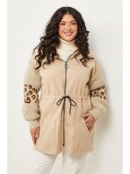 Curvy Lady Parka w kolorze beżowym rozmiar: 40/42. Brązowe parki damskie Curvy Lady, bez wzorów. Za 152.99 zł.