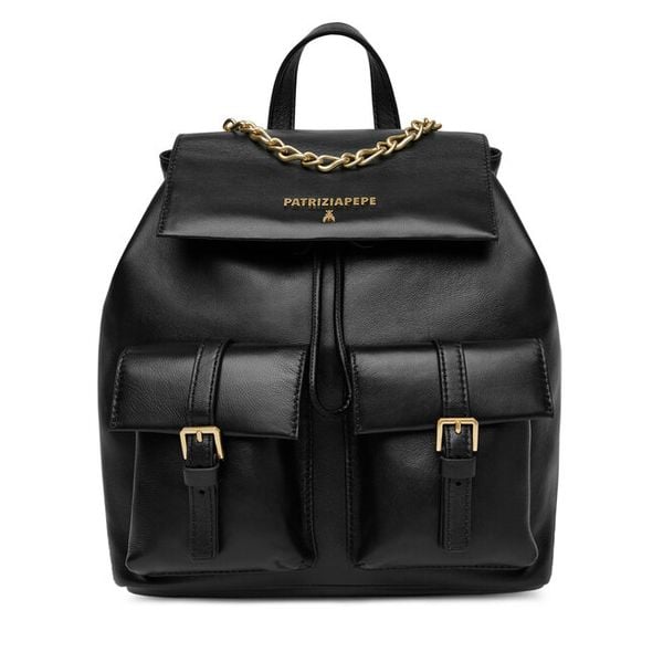 Plecak Patrizia Pepe. Czarne plecaki damskie Patrizia Pepe, bez wzorów. Za 1,299.00 zł.