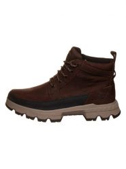 Timberland Skórzane botki w kolorze brązowym rozmiar: 41,5. Brązowe buty zimowe męskie Timberland, z materiału, bez zapięcia. Za 327.10 zł.