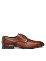 Geox Półbuty U Thalos U66NYB 00043 C6001 Brązowy. Brązowe buty wizytowe męskie Geox, ze skóry, bez zapięcia. Za 549.99 zł.