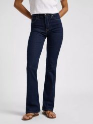 DAMSKIE SPODNIE LEE BREESE BOOT ONE WASH 112367526. Spodnie materiałowe damskie Lee, bez wzorów, z jeansu. Za 219.99 zł.