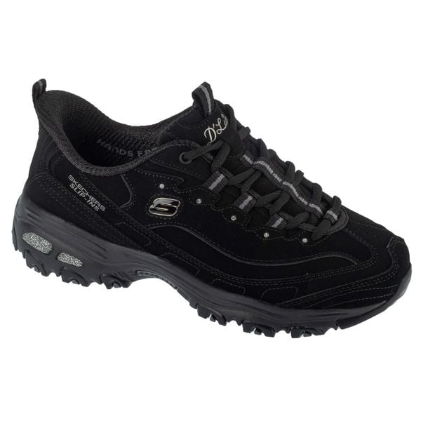 Buty sportowe Sneakersy damskie, Slip-Ins: D'Lites - Classic Remix. Czarne buty sportowe na co dzień damskie Skechers, bez wzorów, trekkingowe. Za 399.99 zł.