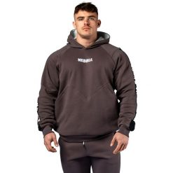 Bluza z kapturem Nebbia Hero. Szare bluzy sportowe męskie Nebbia, l. Za 409.99 zł.