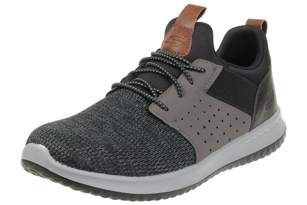 Męskie Buty Treningowe Delson Camben. Czarne buty fitness męskie Skechers, trekkingowe. Za 286.99 zł.