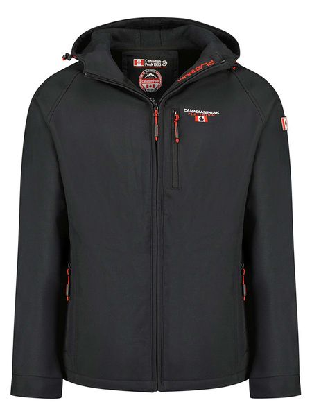 Canadian Peak Kurtka softshellowa "Takiteak" w kolorze czarnym rozmiar: S. Czarne kurtki outdoor męskie Canadian Peak, s, bez wzorów, bez kaptura. Za 156.98 zł.