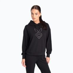 Bluza treningowa damska Cardio Bunny HCB-125. Czarne bluzy bez kaptura damskie Cardio Bunny, l, bez wzorów, z materiału, bez ramiączek, bez kaptura. Za 67.99 zł.