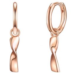 Glanzstücke München Kolczyki z Srebro wysokiej próby w Różowy złoty Kolczyki koła 1 ct Damski. Czerwone kolczyki damskie Glanzstücke München, pozłacane. Za 199.99 zł.