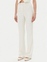 PINKO Spodnie materiałowe 104690 A213 Z07 Biały Regular Fit. Białe spodnie materiałowe damskie Pinko, bez wzorów, z materiału. Za 619.99 zł.