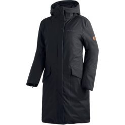 Płaszcz damski Maier Sports Alberte 2.0. Czarne płaszcze damskie Maier Sports, na zimę, bez wzorów, z materiału. Za 1,372.50 zł.