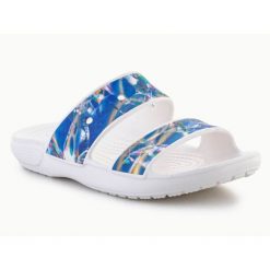 Klapki Crocs Classic Hyperreal Sandal W 208375-928 niebieskie. Niebieskie klapki damskie bez wzorów, z tworzywa sztucznego, bez obcasa. Za 303.63 zł.