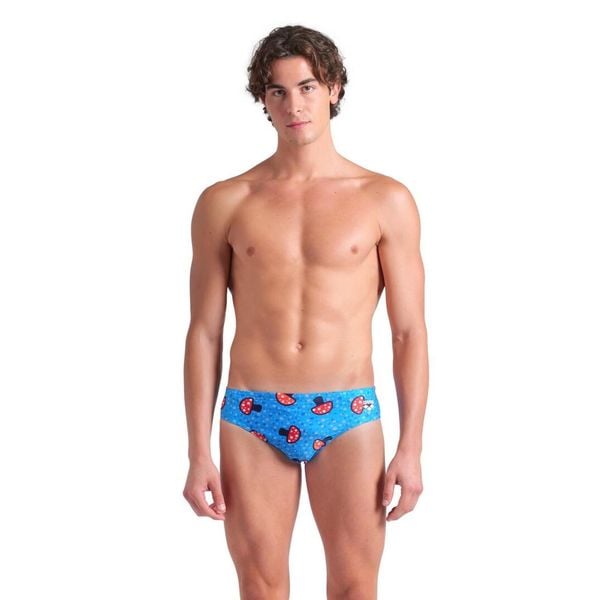 Kąpielówki Męskie Arena mushrooms Swim Briefs. Niebieskie kąpielówki męskie Arena, m, bez wzorów, do pływania. Za 179.99 zł.
