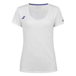 Top Mangas Babolat Play Girl. Białe koszulki dziewczęce BABOLAT, bez wzorów, z materiału, bez ramiączek. Za 109.99 zł.