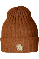 Czapka trekkingowa outdoorowa Byron Hat. Brązowe czapki męskie Fjällräven, na zimę, bez wzorów, z dzianiny, klasyczne. Za 229.99 zł.