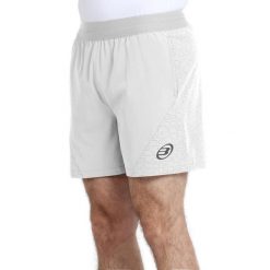 Short Bullpadel Masim. Białe szorty męskie bullpadel, bez wzorów, z materiału. Za 208.10 zł.