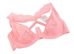 Scandale Le Balconnet Sublime - biustonosz koronkowy, rozmiar 80D, coral. Brązowe biustonosze Erima, bez wzorów, z elastanu. Za 248.99 zł.