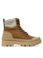 Pepe Jeans Trapery PLS50538 Brązowy. Brązowe trapery damskie Pepe Jeans, z jeansu, bez obcasa. Za 349.99 zł.