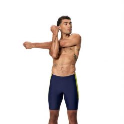 Spodenki Pływackie Męskie Speedo Dive Jammer. Niebieskie szorty męskie Speedo, m, z materiału, na fitness i siłownię. Za 135.99 zł.