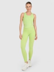 4F Legginsy treningowe szybkoschnące damskie - zielone XS. Zielone legginsy sportowe damskie 4f, l, bez wzorów, z dzianiny, z podwyższonym stanem, na fitness i siłownię. Za 169.99 zł.
