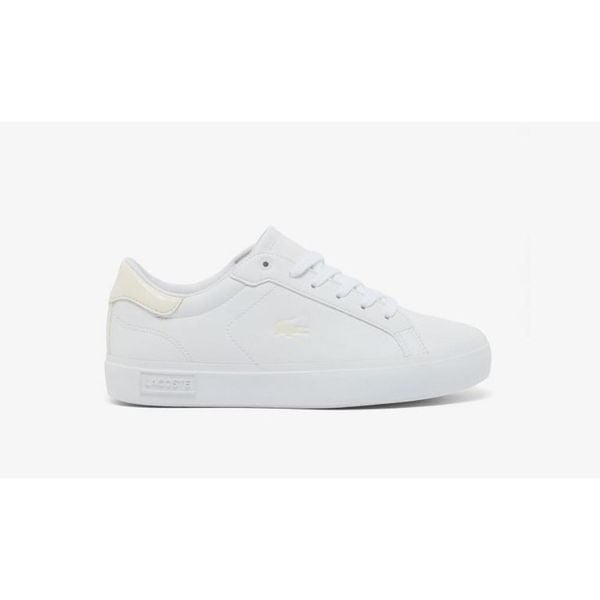 Buty Sportowe Damskie Lacoste Powercourt 225 1 Suj. Białe buty sportowe na co dzień damskie Lacoste, bez wzorów, z gumy, tenisowe. Za 246.40 zł.