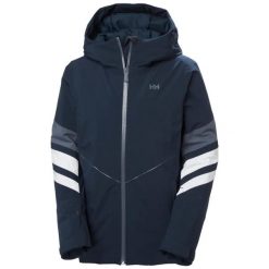 Damska kurtka narciarska Helly Hansen Panorama. Niebieskie kurtki narciarskie i snowboardowe damskie Helly Hansen, l, bez wzorów, z materiału, bez kaptura, narciarskie, primaloft. Za 1,286.70 zł.