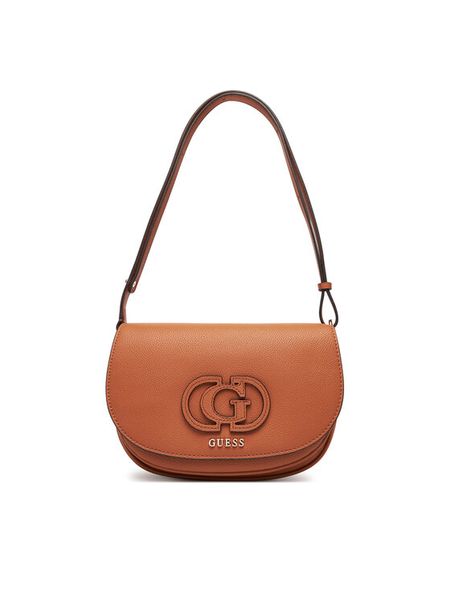 Guess Torebka Calebra HWBG95 36210 Brązowy. Brązowe listonoszki damskie Guess, z aplikacjami, ze skóry, bez dodatków. Za 299.99 zł.