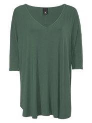 Heine Koszulka w kolorze oliwkowym rozmiar: 44/46. Zielone t-shirty damskie Heine, bez wzorów, bez kołnierzyka. Za 88.43 zł.