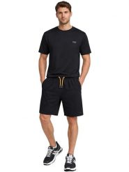 Geographical Norway Bermudy dresowe "Pirofar" w kolorze czarnym rozmiar: XXL. Czarne szorty męskie Geographical Norway, bez wzorów, z bawełny. Za 109.52 zł.