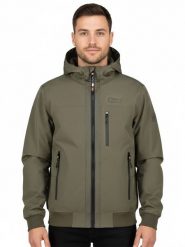 Geographical Norway Kurtka przejściowa "Bagamon" w kolorze khaki rozmiar: XXL. Brązowe kurtki męskie Geographical Norway, xxl, bez wzorów, bez kaptura. Za 170.87 zł.