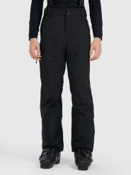 4F Spodnie narciarskie w kolorze czarnym rozmiar: L. Czarne spodnie materiałowe męskie 4f, bez wzorów. Za 330.67 zł.