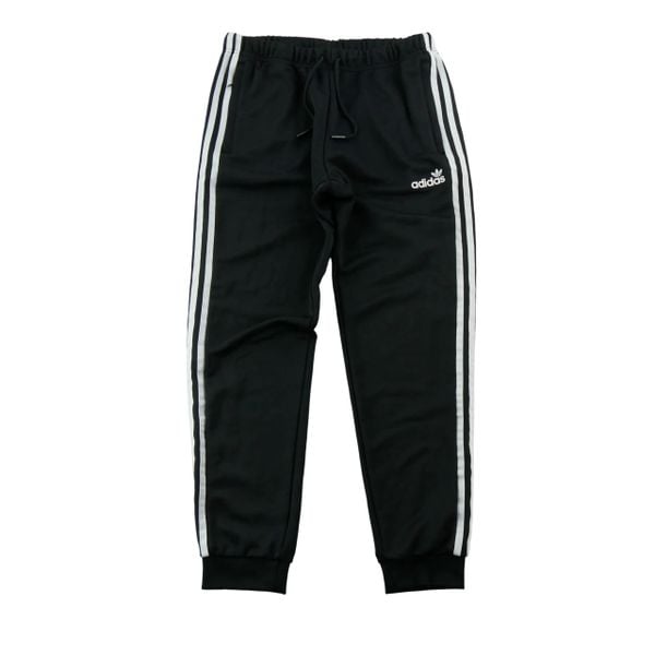 Second life - Spodnie dresowe damskie Originals o zwężanym kroju - Jak nowy. Czarne spodnie sportowe damskie Adidas, m, z dresówki, do biegania. Za 164.76 zł.