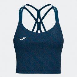 Top damski Joma 902680 niebieski. Niebieskie topy sportowe damskie 909, m, bez wzorów, z materiału, bez ramiączek. Za 149.99 zł.