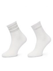 Calvin Klein Skarpety długie 701241453 Biały. Białe skarpetki damskie CALVIN KLEIN, bez wzorów, z bawełny. Za 64.99 zł.