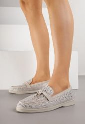 Szare Mokasyny Ozdobione Cyrkoniami i Aplikacjami Isirsyss. Szare mokasyny damskie Born2be, z jeansu. Za 99.99 zł.