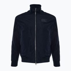 Kurtka męska EA7 Emporio Armani Train Lux Padded Bomberka. Niebieskie kurtki męskie EA7 Emporio Armani, l, bez wzorów, z materiału, eleganckie, bez kaptura. Za 829.99 zł.