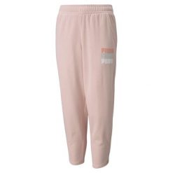 Puma Spodnie Alpha 7/8 58923736. Czerwone spodnie materiałowe damskie Puma, bez wzorów, z bawełny, eleganckie. Za 91.99 zł.