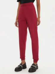 Hugo Spodnie dresowe Nelfinia 50522417 Czerwony Regular Fit. Czerwone spodnie dresowe damskie Hugo, s, bez wzorów, z bawełny. Za 339.99 zł.
