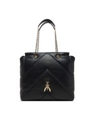 Patrizia Pepe Torebka 8B0196/L113 Czarny. Czarne torebki klasyczne damskie Patrizia Pepe, bez wzorów, ze skóry, bez dodatków. Za 1,999.00 zł.