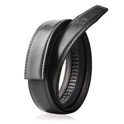 Wymienny pasek bez klamry AUTOMATIC Czarny 90. Czarne paski męskie bez wzorów. Za 69.99 zł.