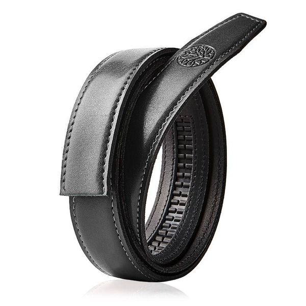 Wymienny pasek bez klamry AUTOMATIC Czarny 90. Czarne paski męskie bez wzorów. Za 69.99 zł.