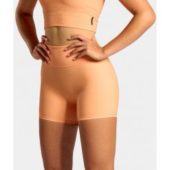 Szorty sportowe damskie żebrowane. Brązowe spodenki sportowe damskie NORDICDOTS, s, z nylonu, na fitness i siłownię. Za 235.00 zł.