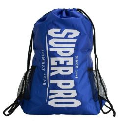 Torba transportowa Super Pro na sprzęt bojowy Niebiesko-biało-niebieska. Niebieskie torebki klasyczne damskie SUPER PRO COMBAT GEAR, bez wzorów, z materiału, z nadrukiem, bez dodatków. Za 122.99 zł.