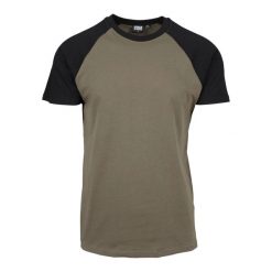 T-shirt Męski Kontrastowa Raglanowa. Zielone t-shirty męskie Urban Classics, m, bez wzorów, bez kołnierzyka. Za 58.99 zł.